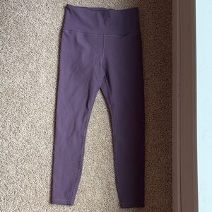 Athleta Purple Ribbed 7/8 Elation Leggings